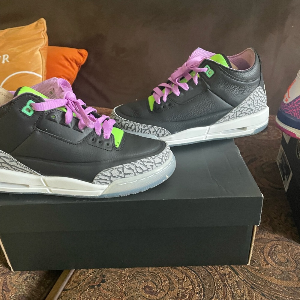 Jordan Kids Sneakers Black and Green